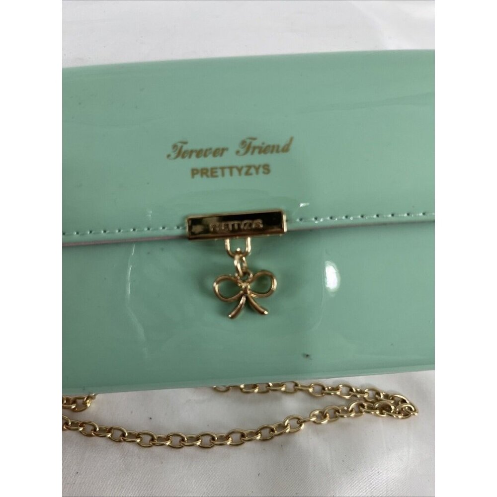 Prettyzys Forever Friend Mint Green and Pink Phone Necklace w/ Bow Detail - Picture 4 of 6
